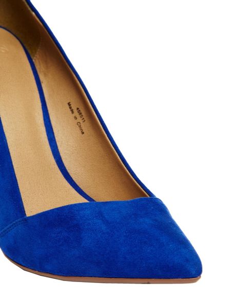 light blue pointed heels