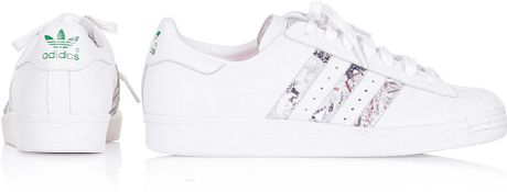 Topshop Superstar 80s Trainers By X Adidas Originals in White (MULTI) | Lyst