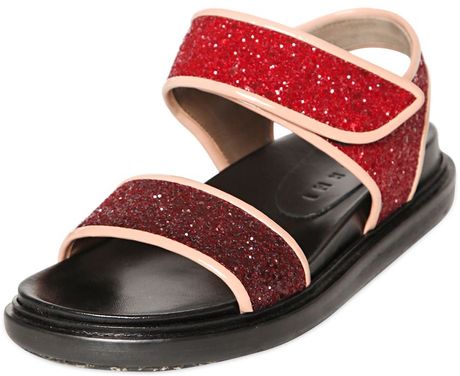 marni glitter sandals
