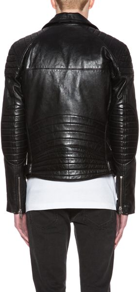 Blk Dnm Quilted Motorcycle Jacket in Black for Men - Lyst