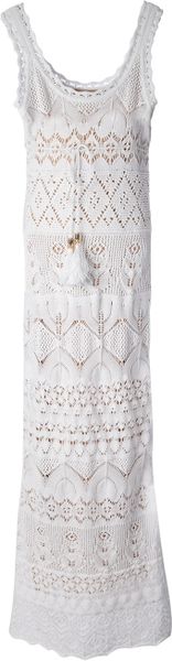 Emilio Pucci Crochet Knit Dress In White Lyst