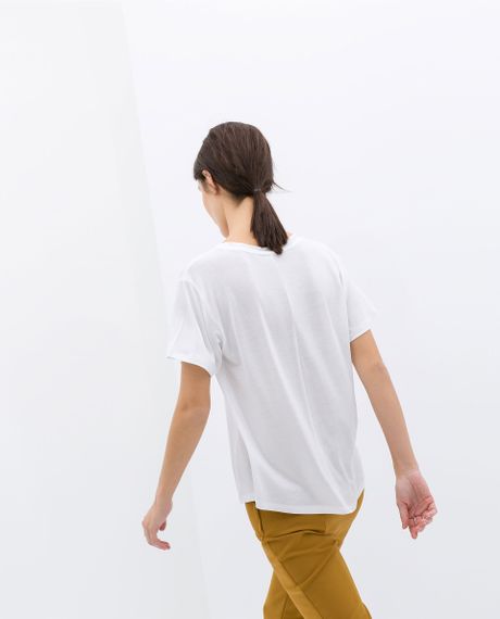 oversized white vneck tshirt