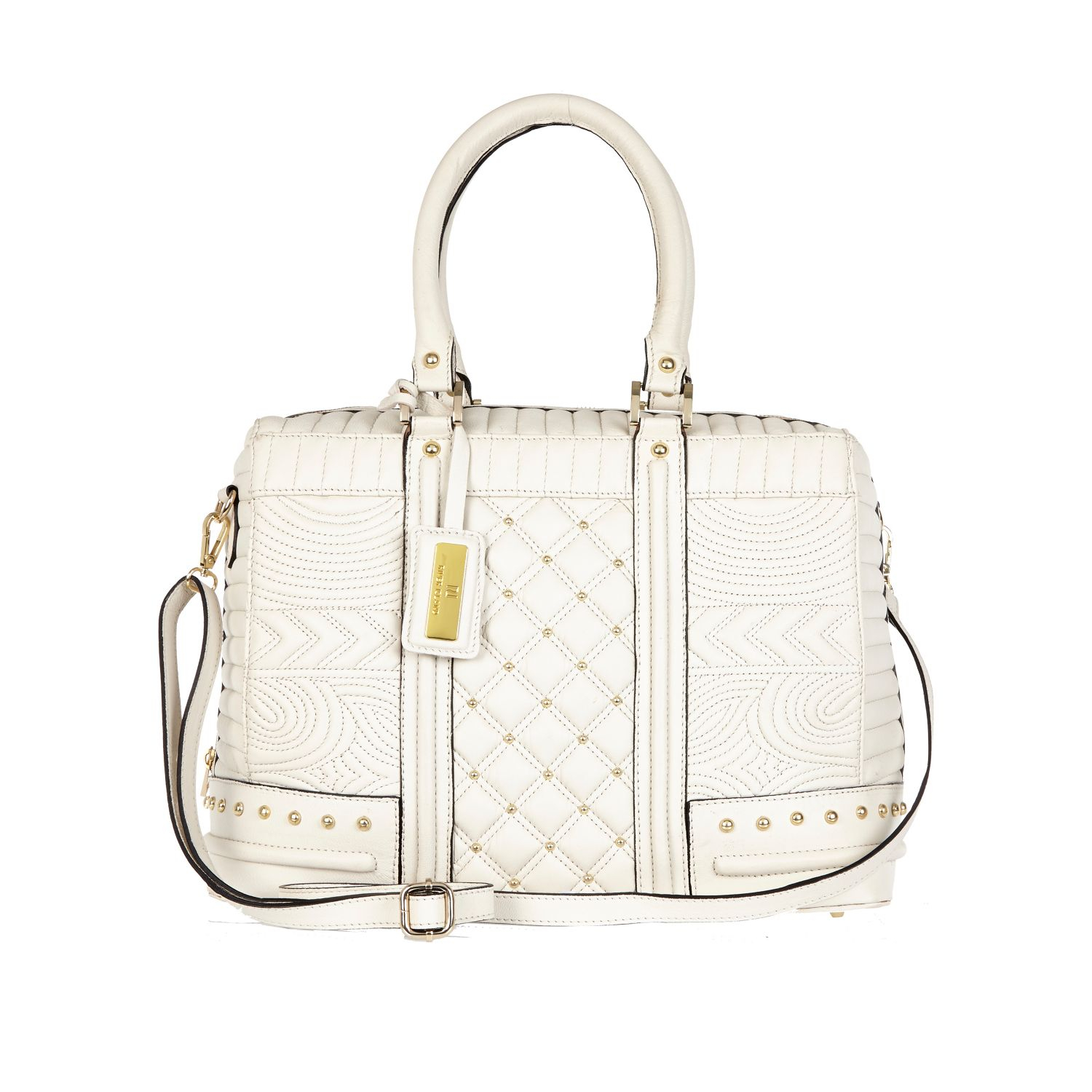 river island grey quilted bag