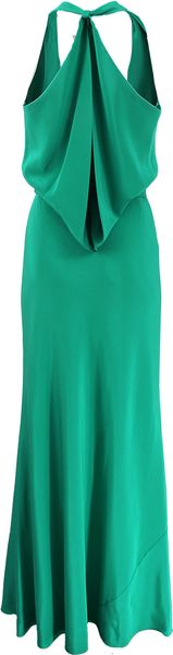 Nicole Miller Cowl Neck Maxi Dress in Green (PACIFIC) | Lyst