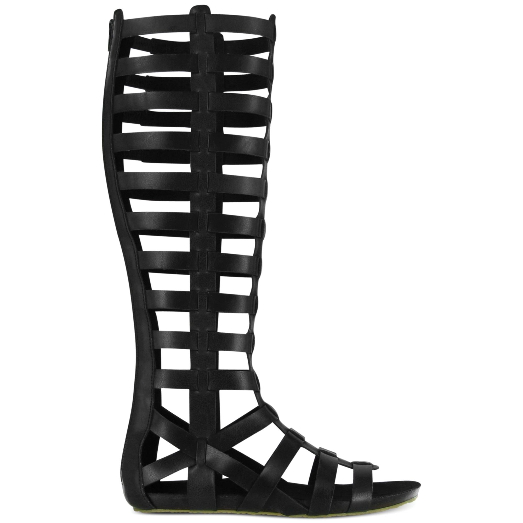 Mia Glitterati Tall Gladiator Sandals in Black | Lyst