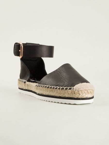 black espadrilles with ankle strap