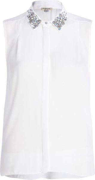 river island embellished shirt