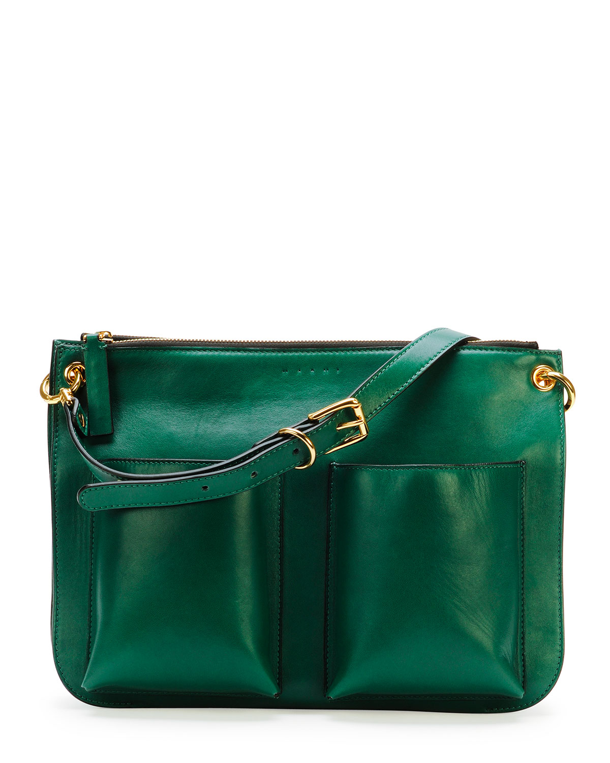 marni leather shoulder bag