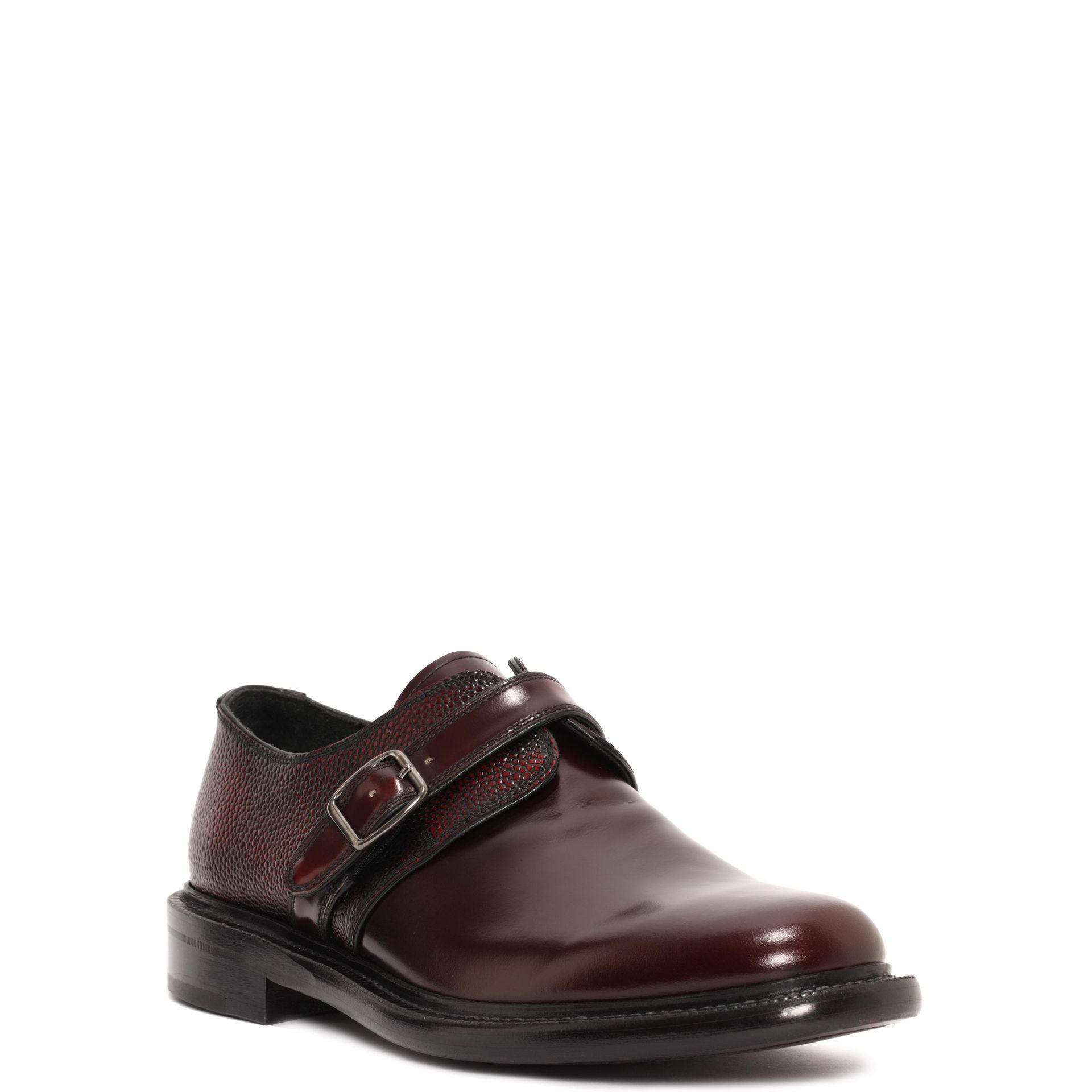 mens single monk strap shoes