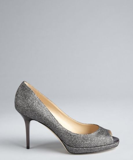 silver leather pumps uk