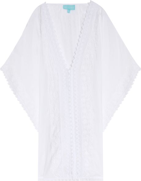 melissa odabash white kaftan