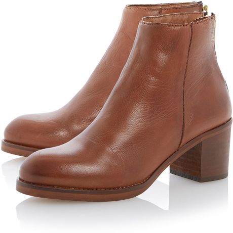 dune brown ankle boots ladies