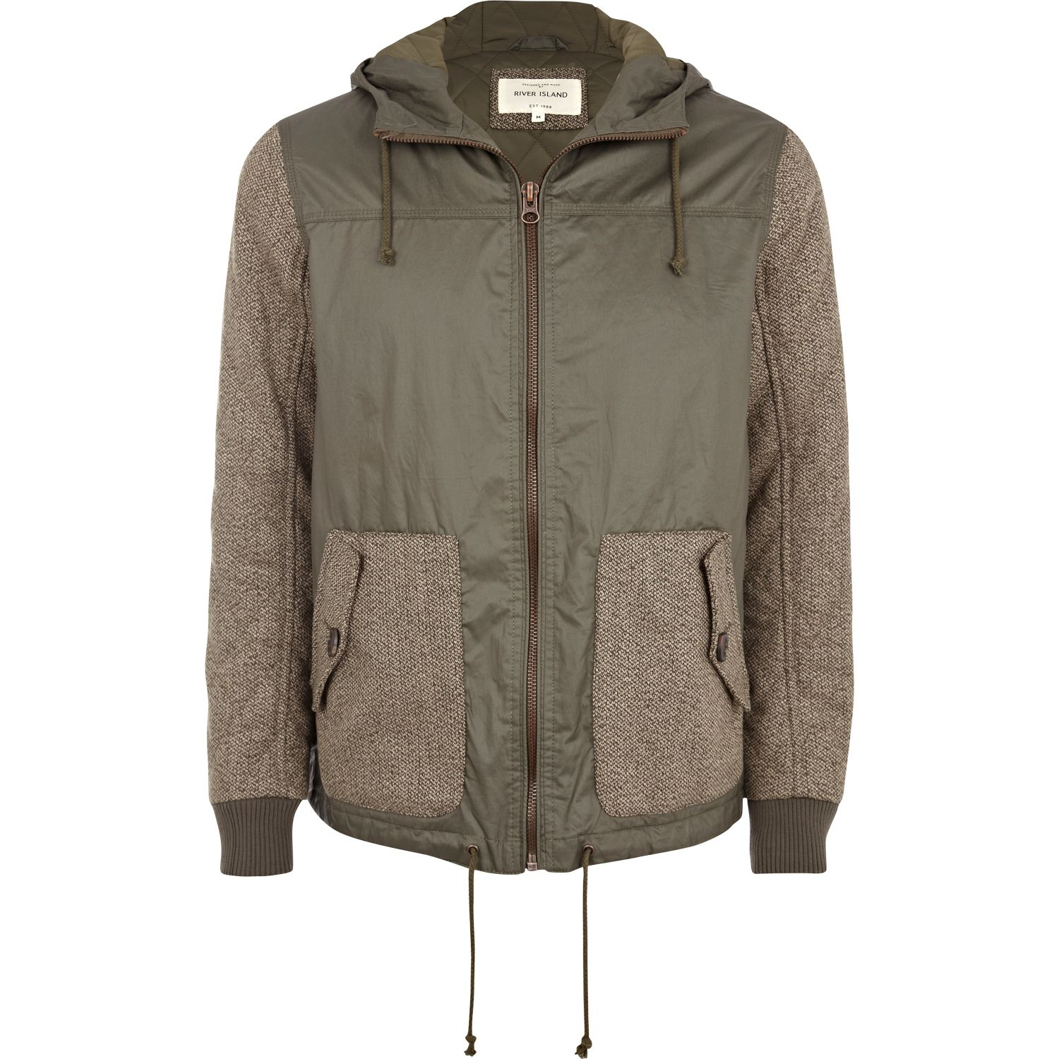 river island hooded jacket