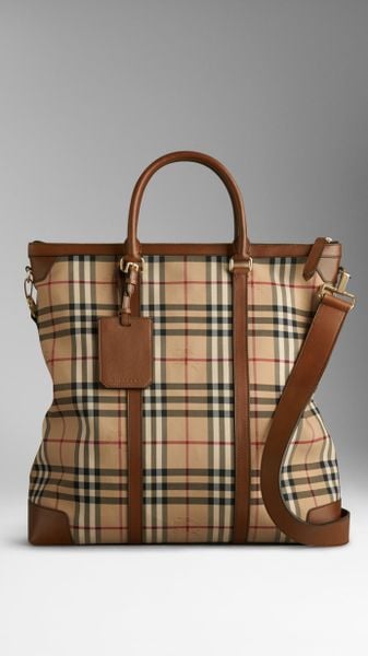 burberry large leather tote