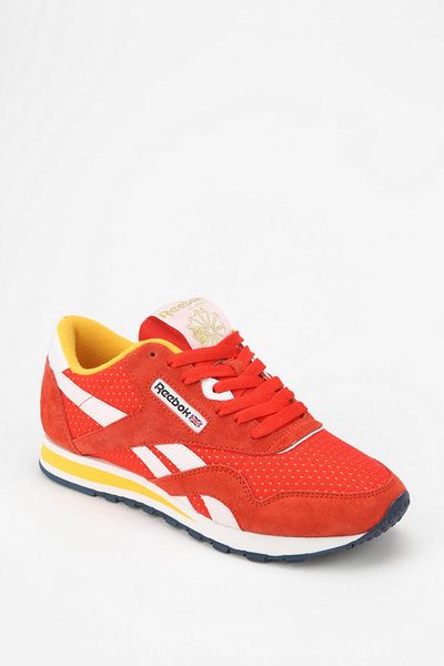 Urban Outfitters Reebok R13 Suede Running Sneaker in Yellow (RED) | Lyst