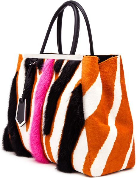 fendi zebra print bag