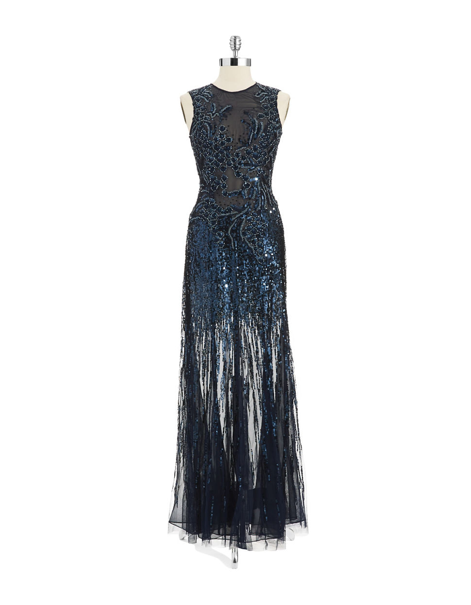 basix black label navy gown