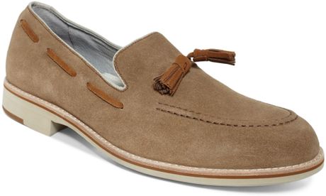 Johnston  Murphy Ellington Tassel Loafers in Beige for Men (Beige ...