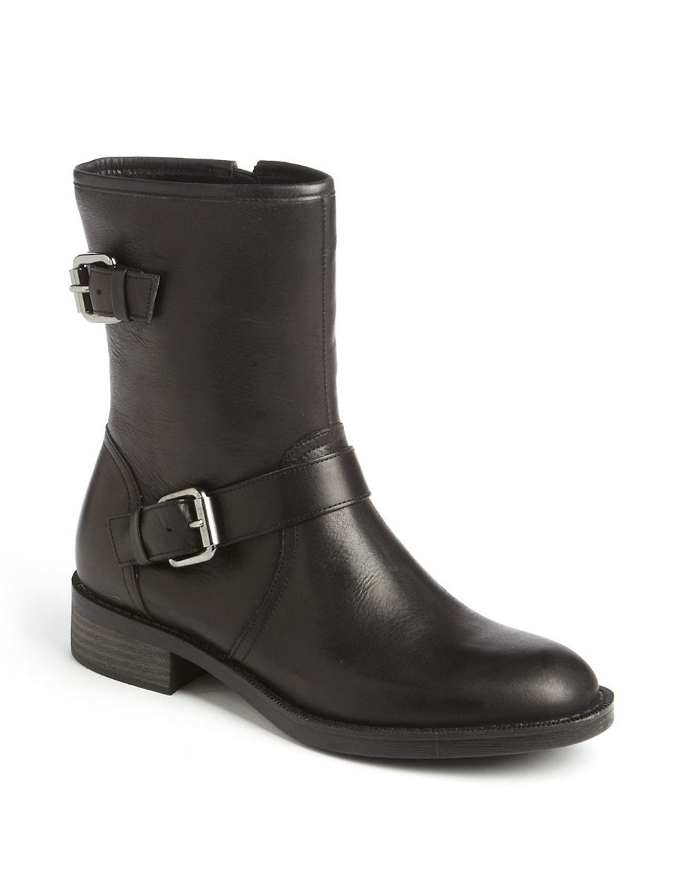 enzo angiolini black leather boots