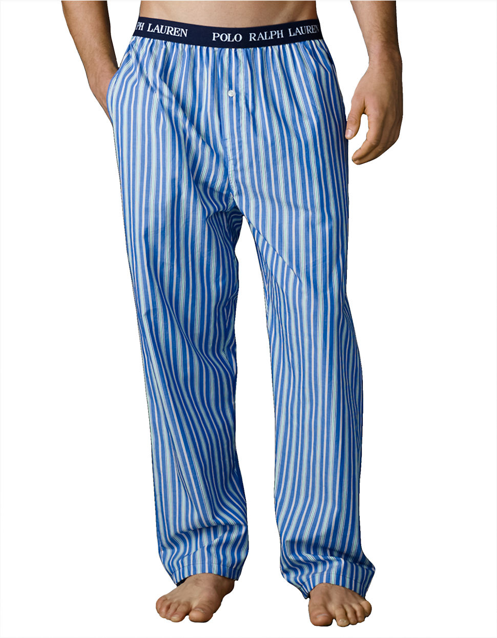 Polo Ralph Lauren Striped Woven Pajama Pants in Blue for Men Lyst