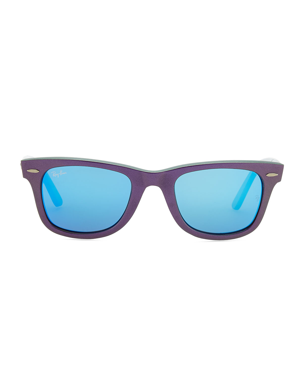 Ray Ban Wayfarer Sunglasses With Mirrored Lenses In Purple VIOLET Lyst