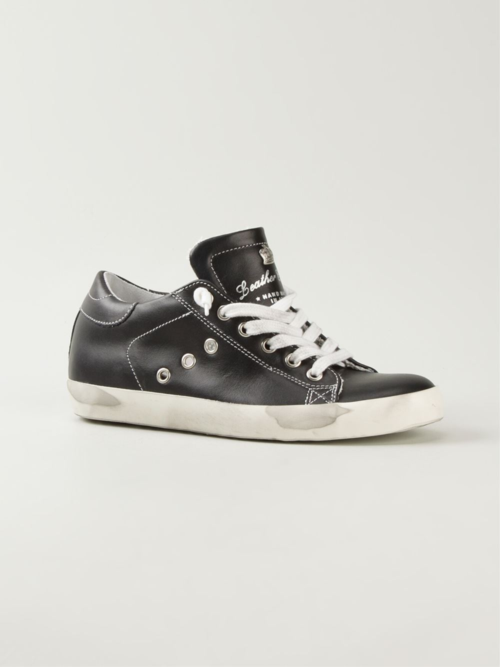 sneakers leather crown online