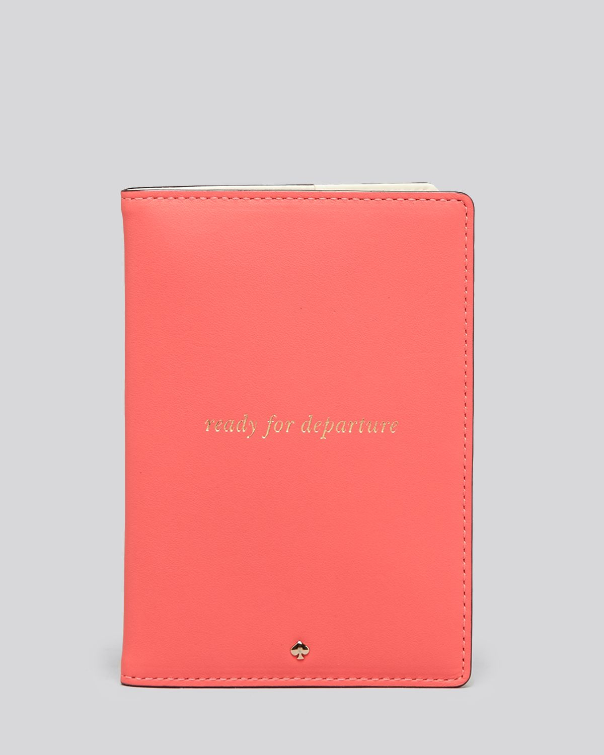 Kate Spade Passport Case Bon Voyage Travel in Pink (Geranium/Champagne