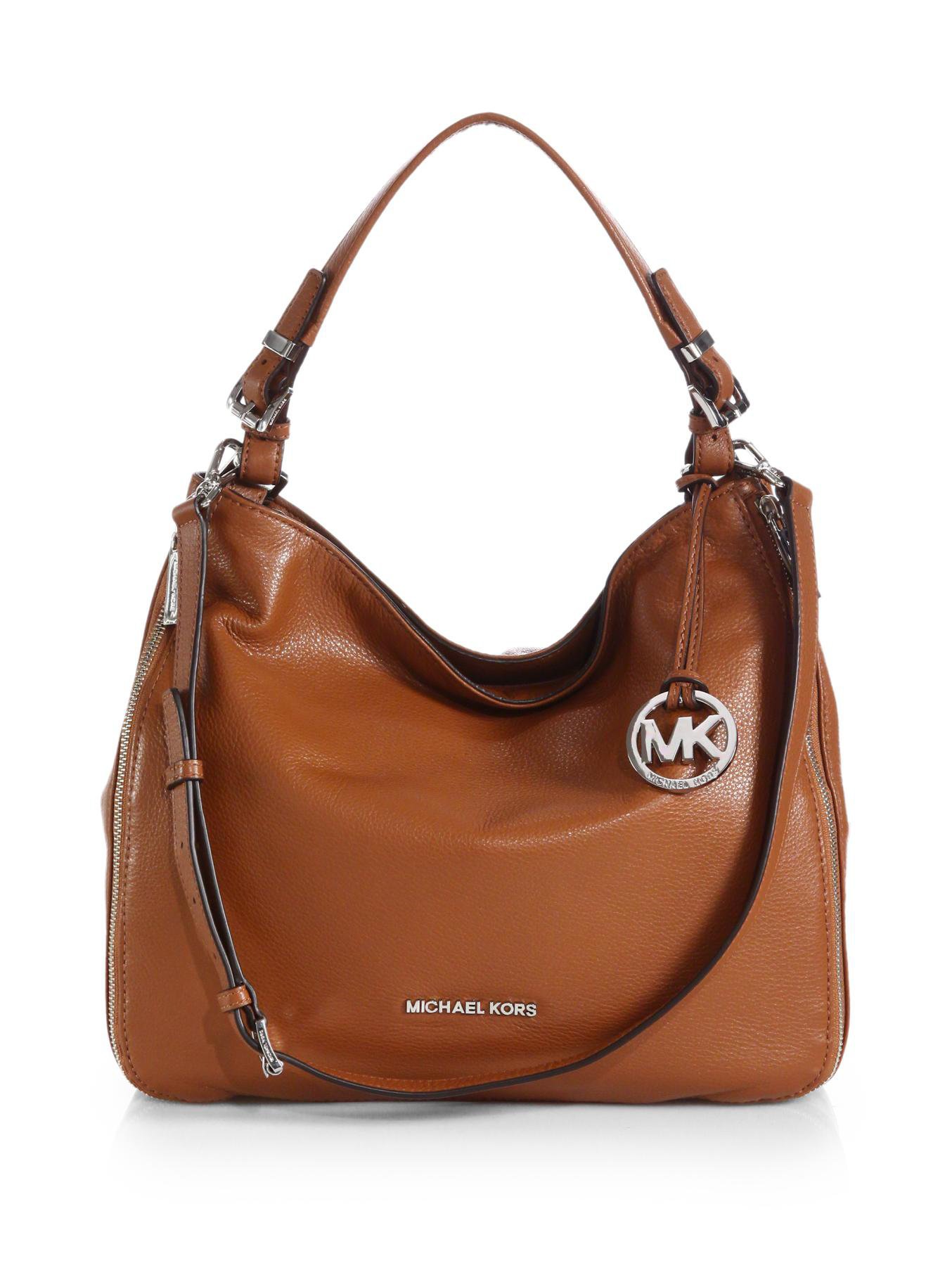 Michael Michael Kors Essex Hobo Bag in Brown (LUGGAGE) | Lyst