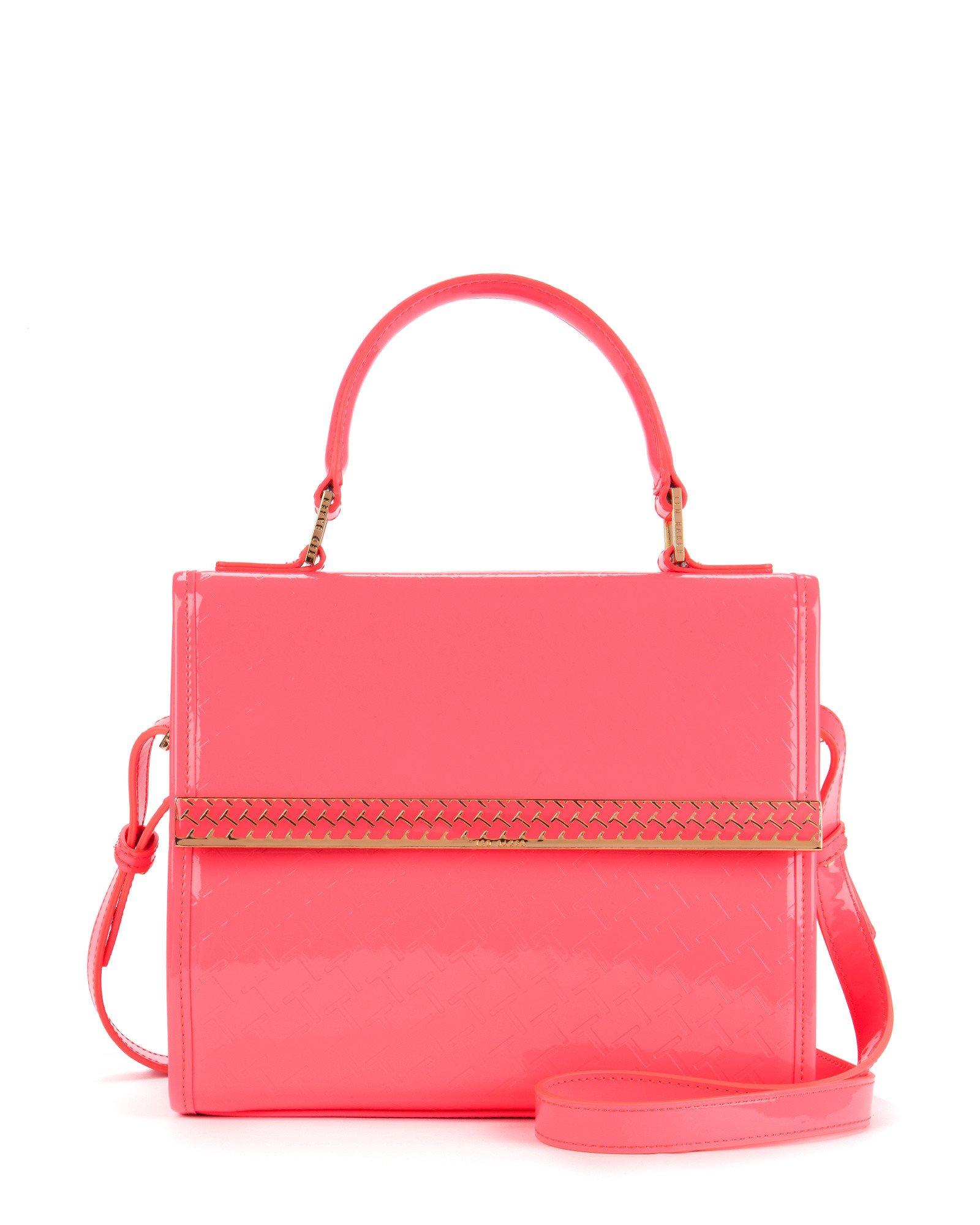 Ted Baker Embossed Mini Tote Bag in Pink (Bright Pink) Lyst