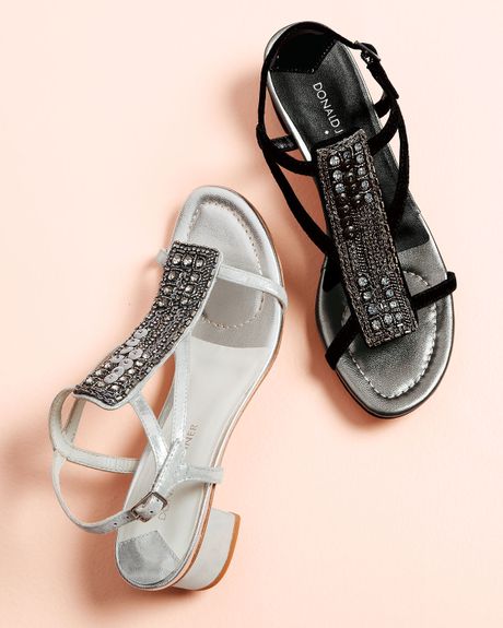 donald pliner beaded sandals