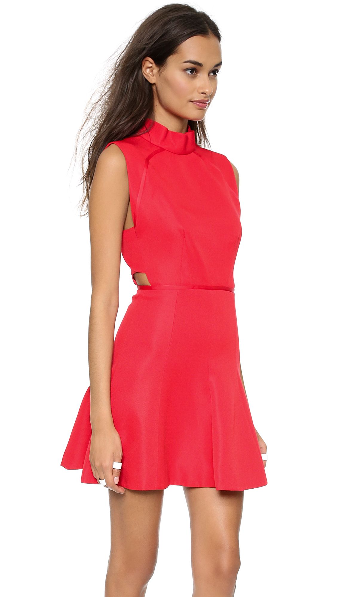 Camilla And Marc Vaporware Sharkskin Dress Scarlet Red In Red Scarlet Red Lyst