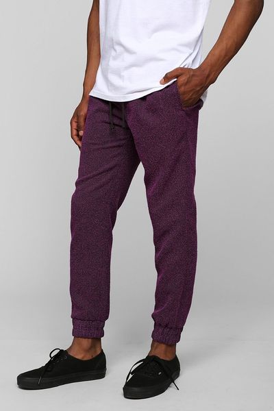 purple jogger pants mens