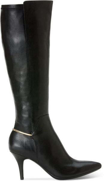 calvin klein tall black boots