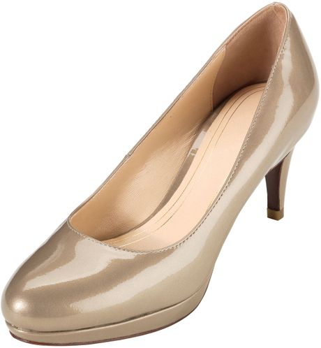 pewter leather pumps