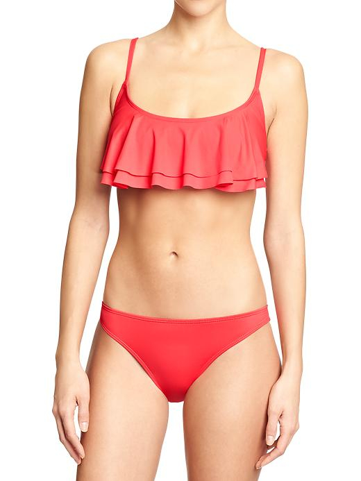 Old Navy Double Ruffle Bikinis in Red (FLUTTER CAMI TOP) Lyst