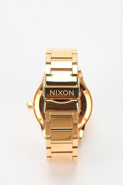 Urban Outfitters Nixon Camden Metal Watch in Gold for Men