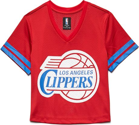 Forever 21 Los Angeles Clippers Jersey Top in Blue (Red/blue)