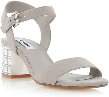 gray low heel sandals