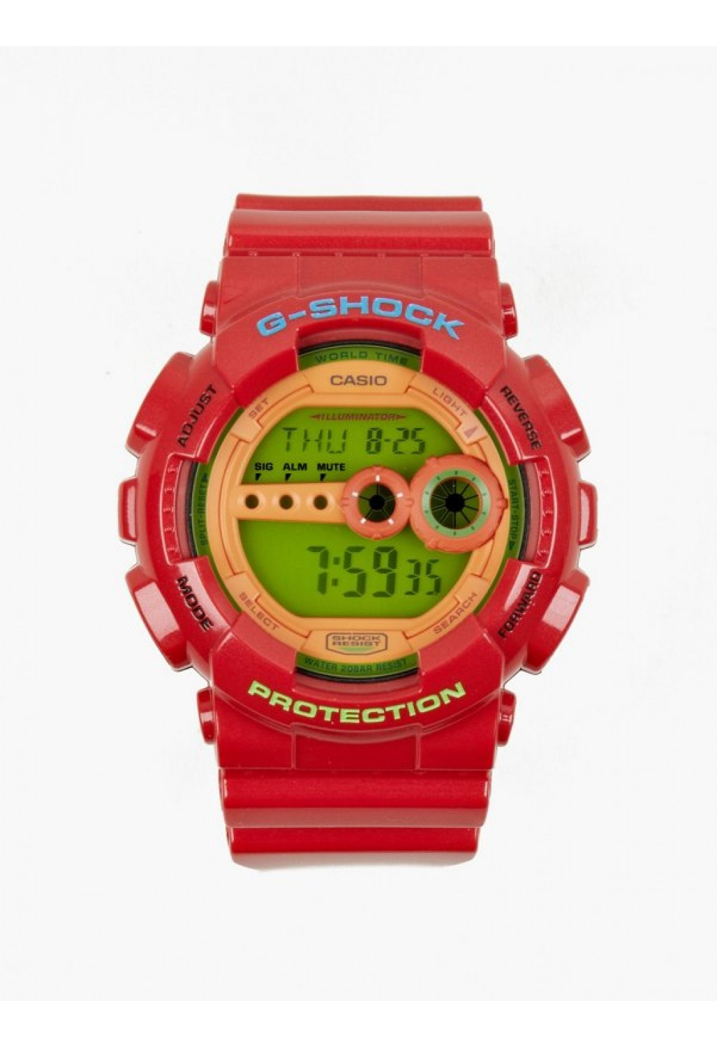 g shock red color watch