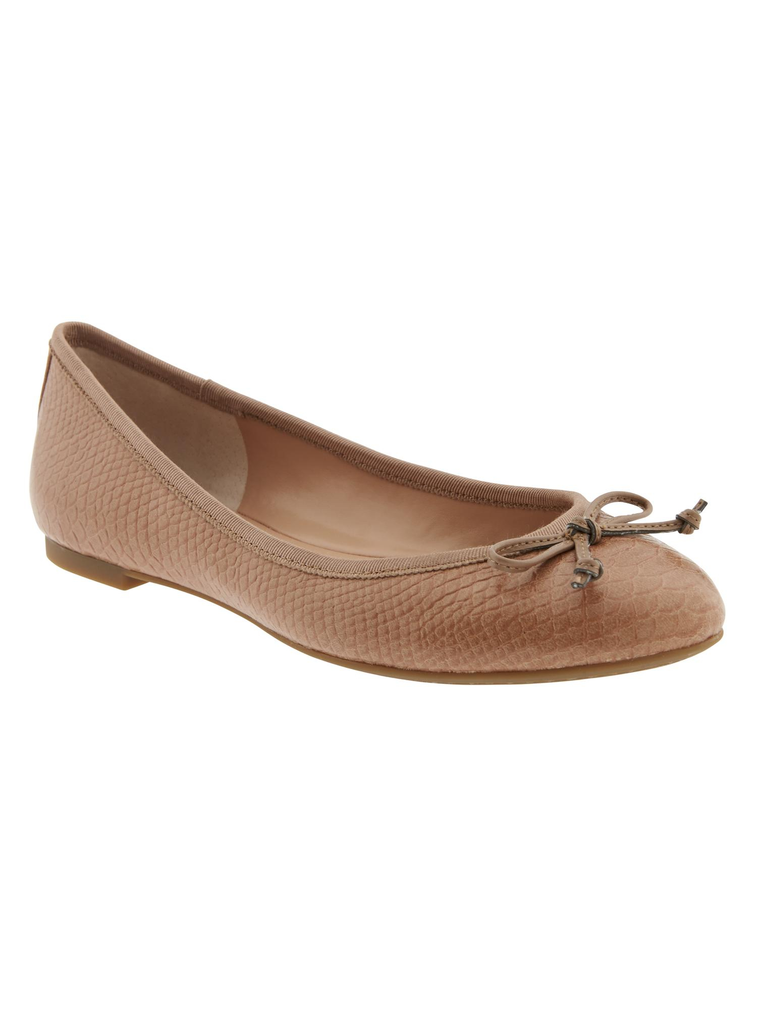 banana republic gold flats