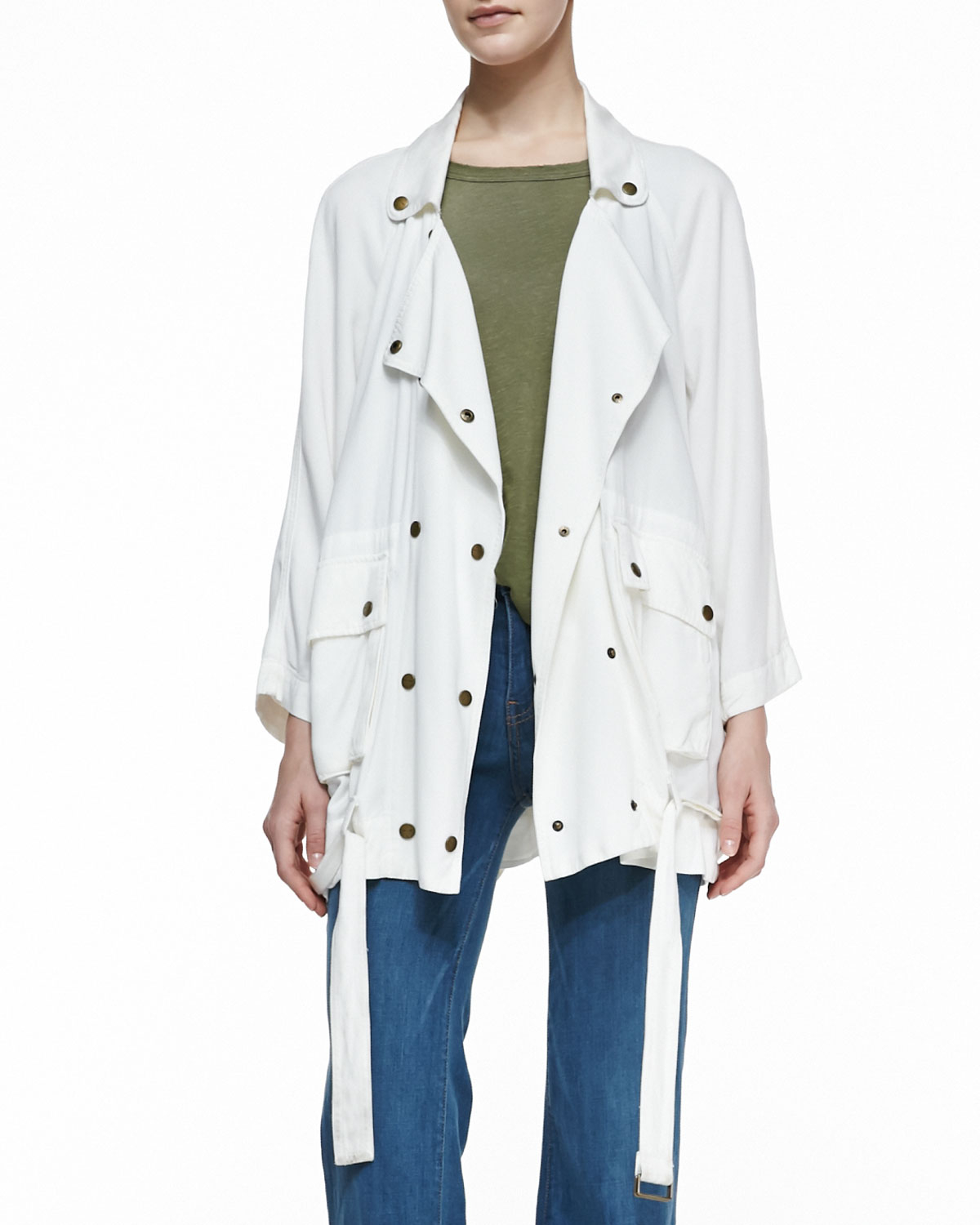 Current/elliott The Infantry Jacket Dirty White in White (DIRTY WHITE