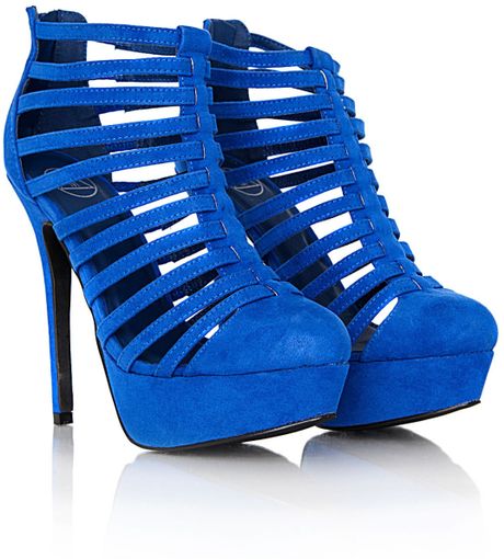 blue work heels