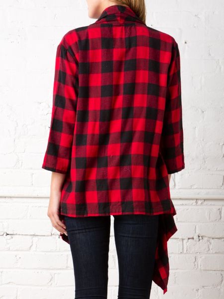 flannel wrap shirt