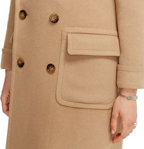 camel coat hair polo ralph lauren brown