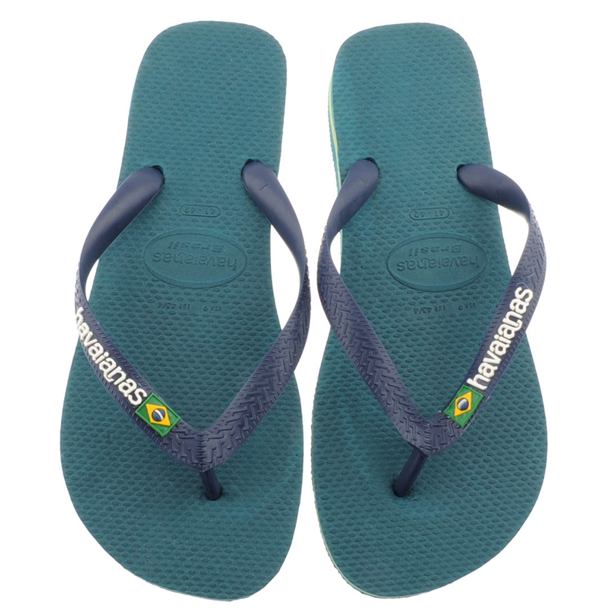brazil logo flip flops