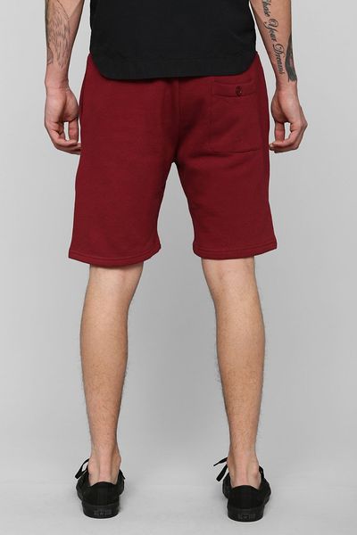 Urban Outfitters Stussy World Tour Sweat Short in Red for Men (MAROON ...