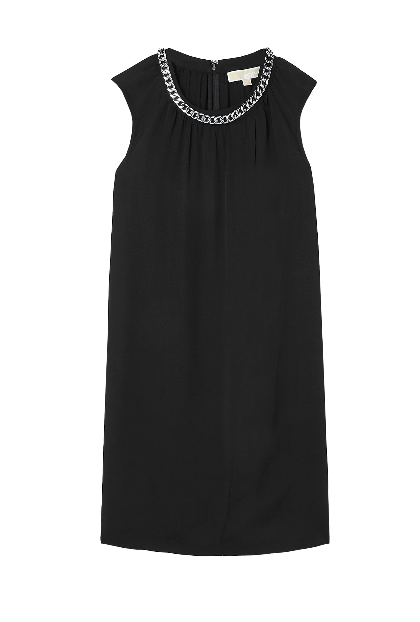 Michael Michael Kors Chain Neck Dress in Black | Lyst