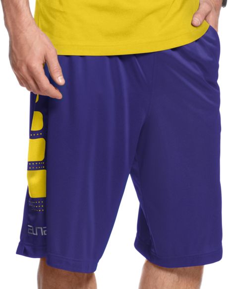 mens purple nike basketball shorts