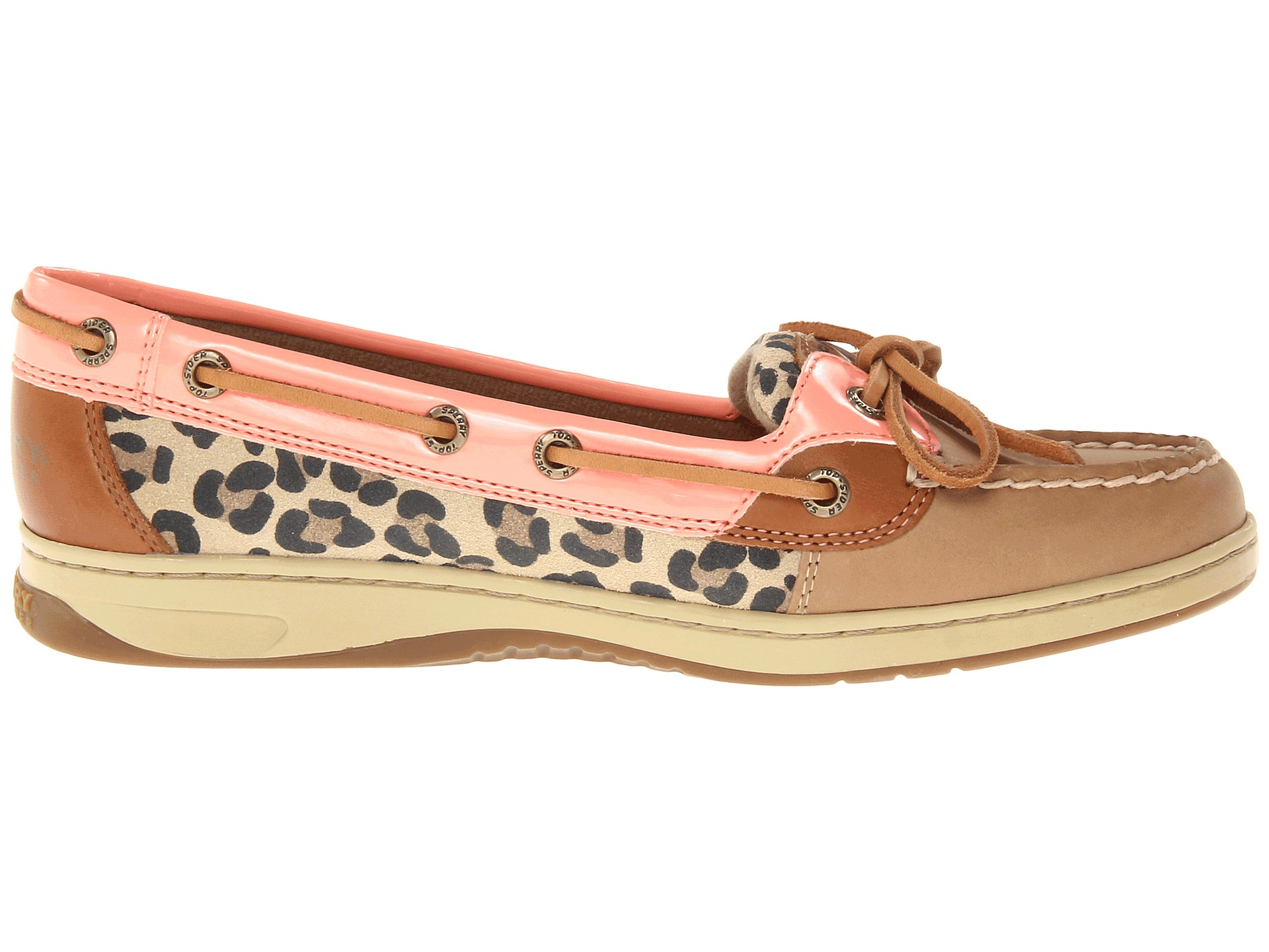 Sperry Top Sider Angelfish In Pink Linenpeach Pinkleopard Lyst