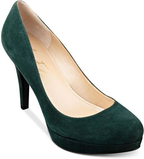 ... Sydney Pumps - A Macy'S Exclusive in Green (Pine Green Suede) | Lyst
